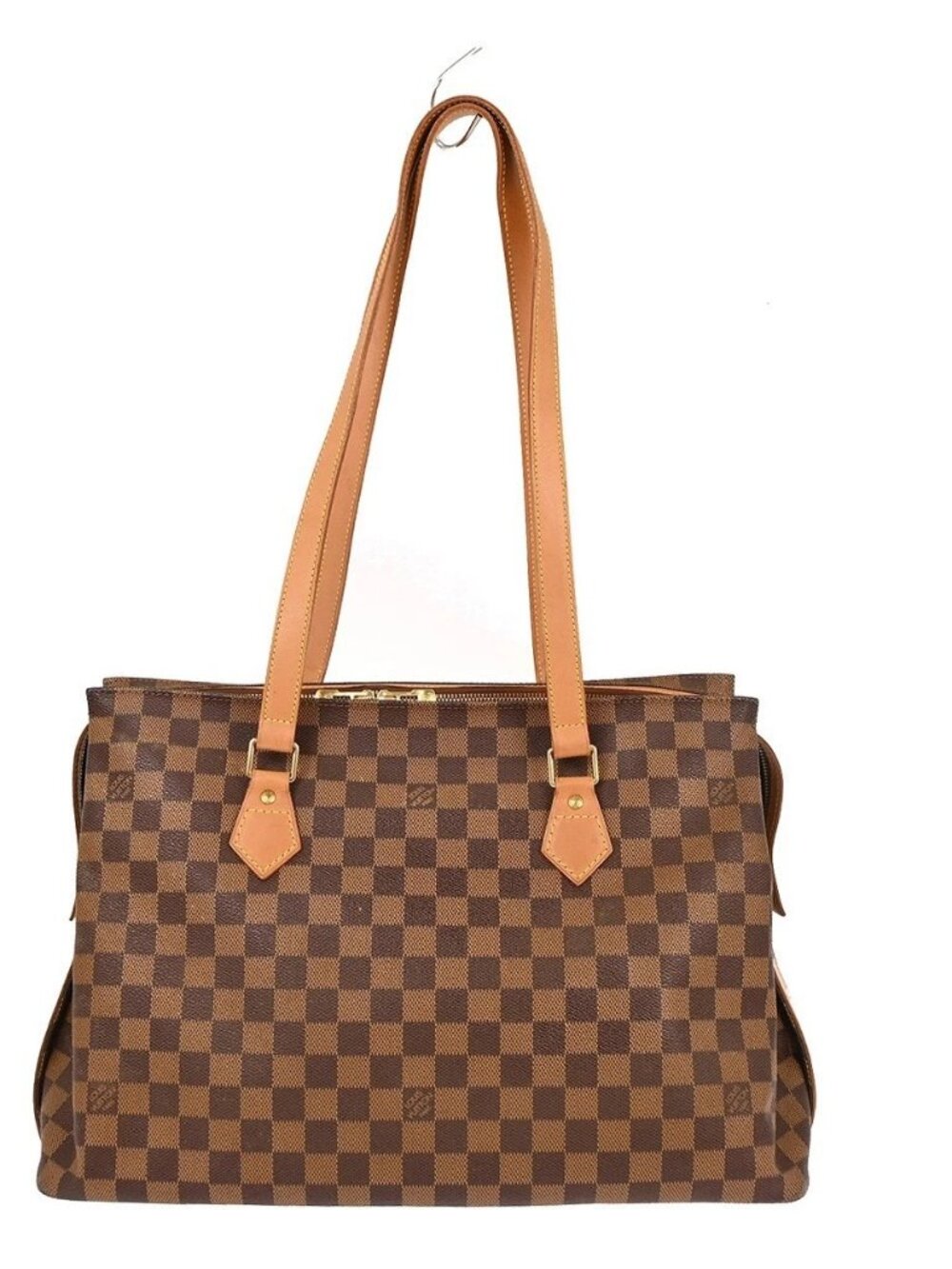 LOUIS VUITTON DAMIER COLOMBINE SHOULDER TOTE BAG - Picture 1 of 13